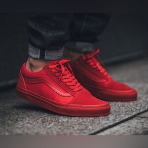 Red on red Vans